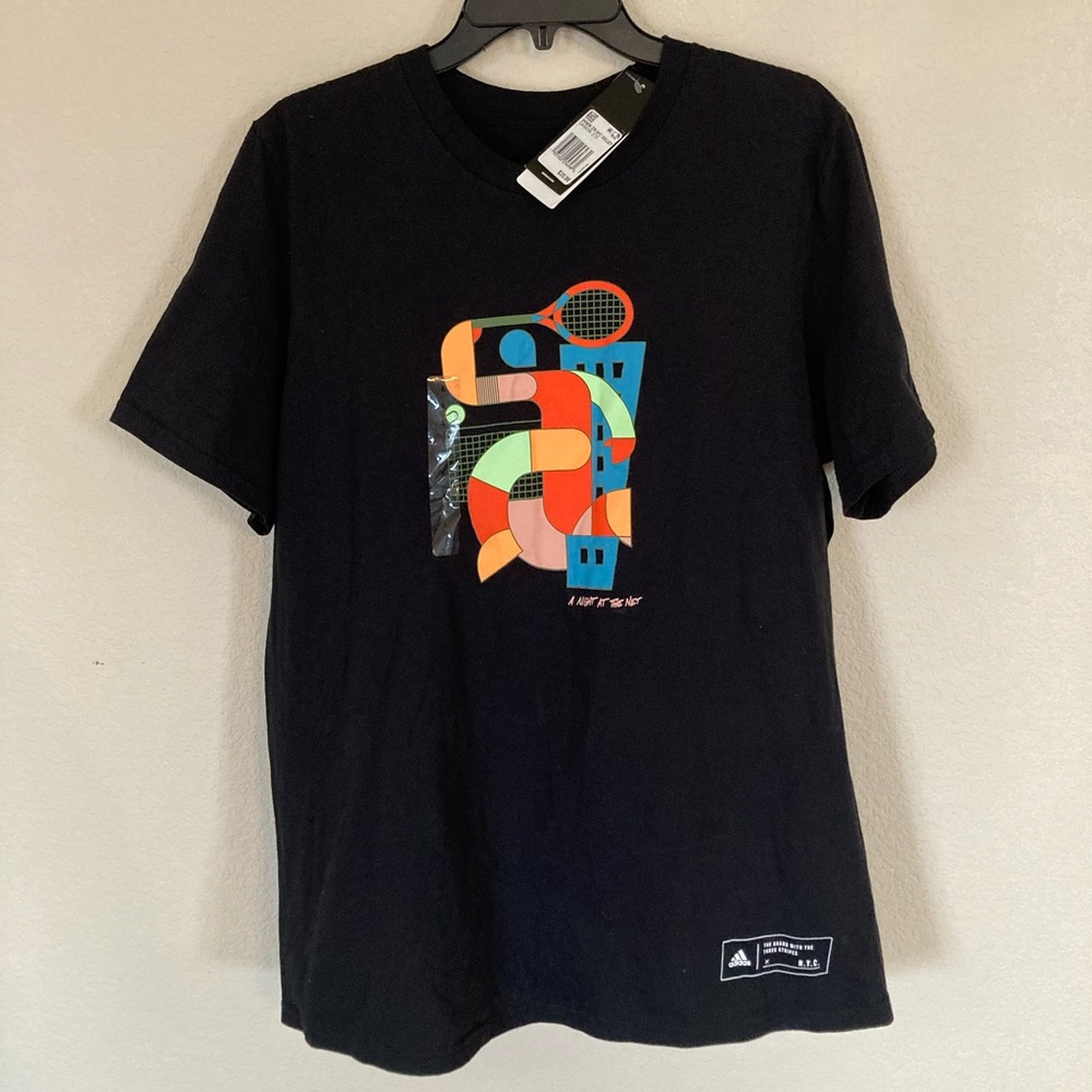 *New* Adidas Graphic “Night at the Net” Tee